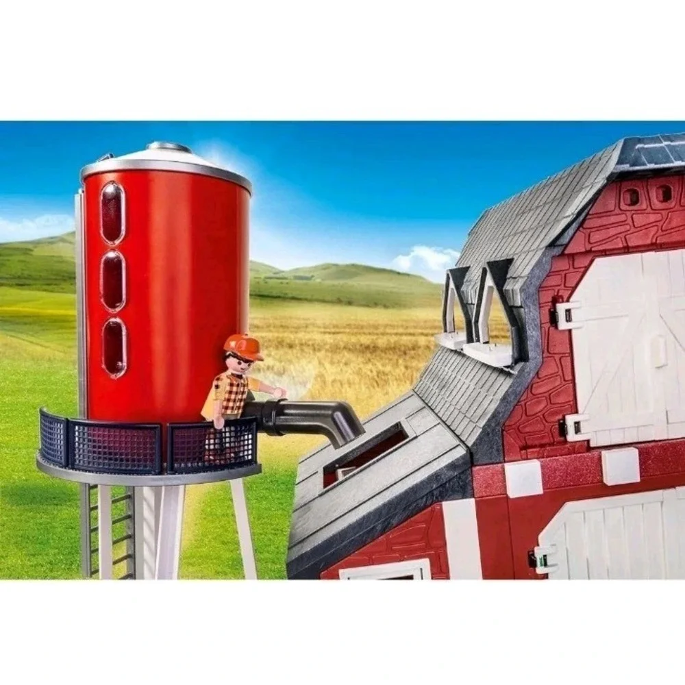 Playmobil 9315 Set Farm Country Barn Silo Cows Chickens Horses Kids Accessories